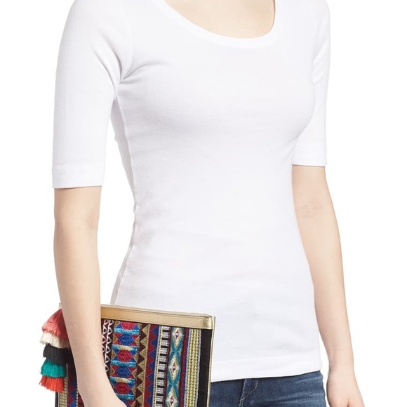 Mali + Lili Joanne Embroidered Tassel Clutch - Picture 7 of 7